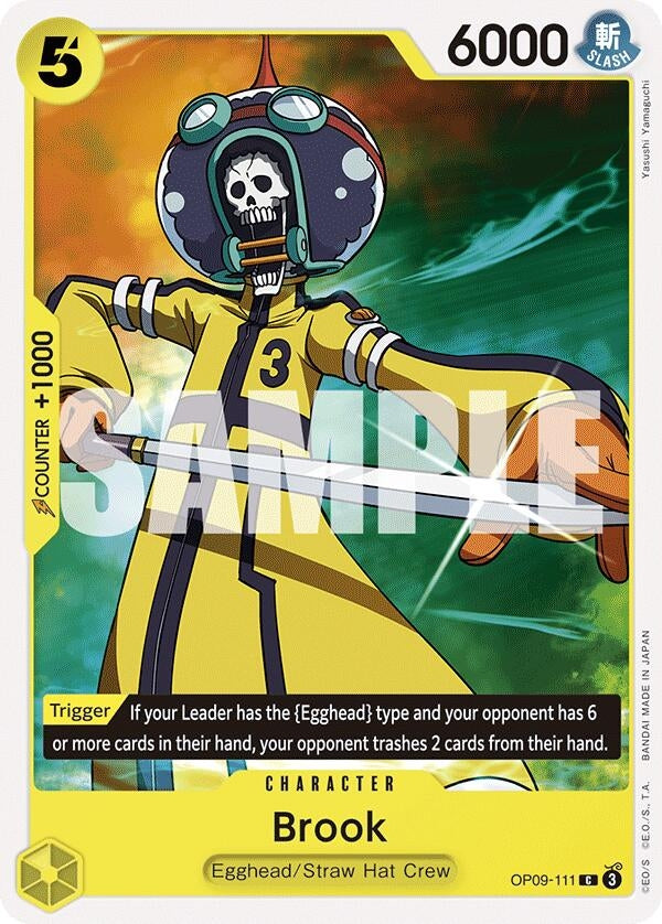 Image for Brook (111) (OP09-111) (Emperors in the New World) - One Piece Card Game