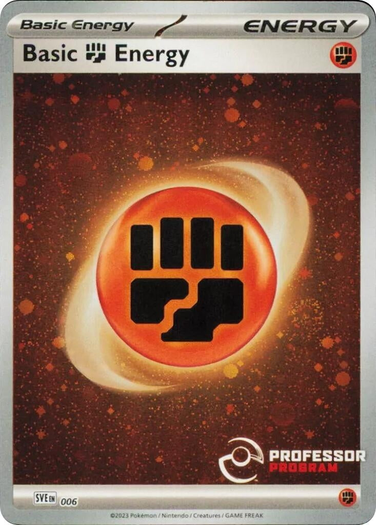 Image for Fighting Energy (2023) (006) (Professor Program Promos) - Pokemon