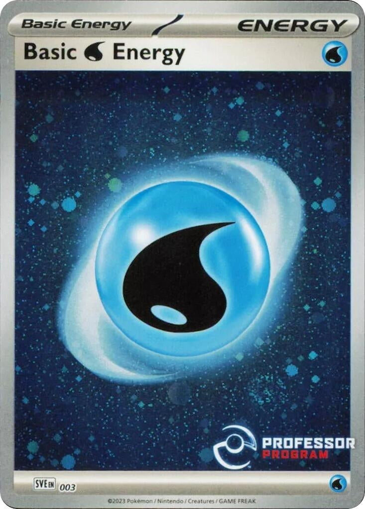 Image for Water Energy (2023) (003) (Professor Program Promos) - Pokemon