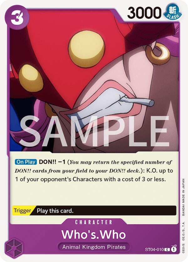 Image for Who's.Who (ST04-010) (Revision Pack Cards) - One Piece Card Game
