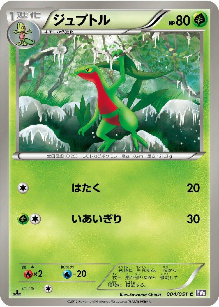 Image for Grovyle (004/051) (BW8: Spiral Force) - Pokemon Japan