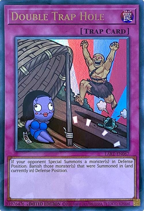 Image for Double Trap Hole (LART-EN067) (The Lost Art Promotion) (LART) - YuGiOh