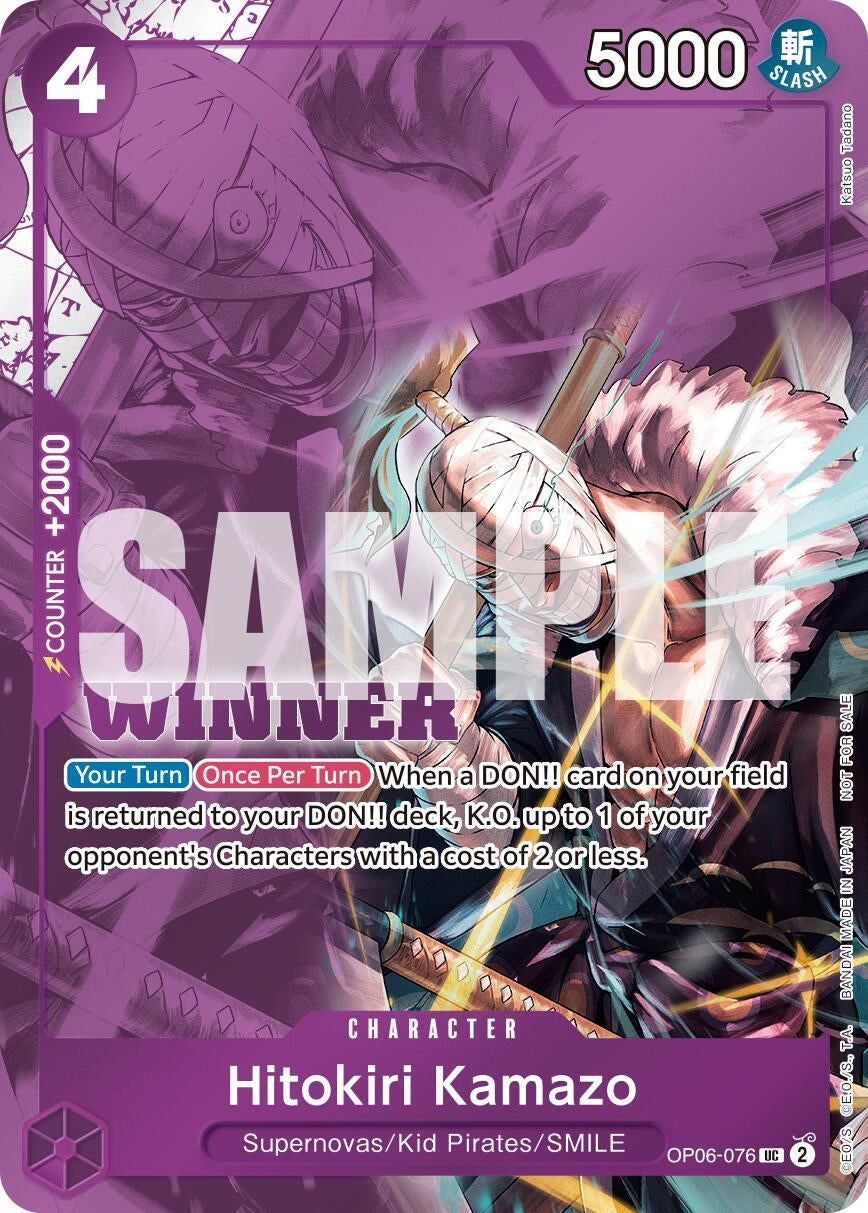 Image for Hitokiri Kamazo (Winner Pack 2025 Vol. 1) (OP06-076) (One Piece Promotion Cards) - One Piece Card Game