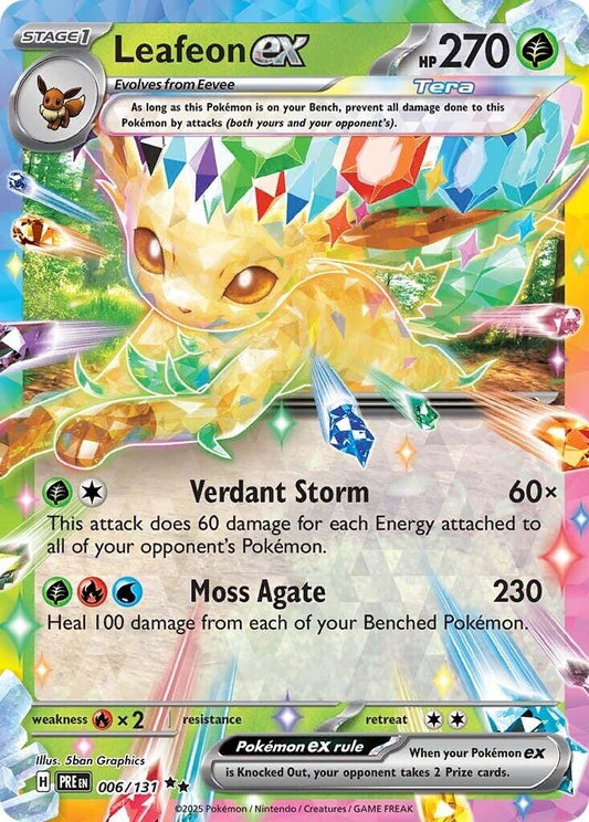 Image for Leafeon ex (006/131) (SV: Prismatic Evolutions) - Pokemon
