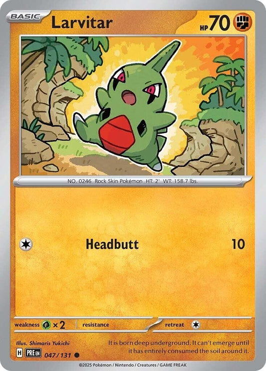 Image for Larvitar (047/131) (SV: Prismatic Evolutions) - Pokemon