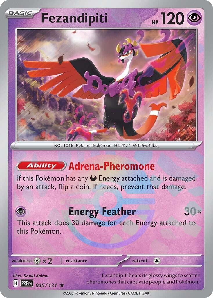 Image for Fezandipiti (Poke Ball Pattern) (045/131) (SV: Prismatic Evolutions) - Pokemon