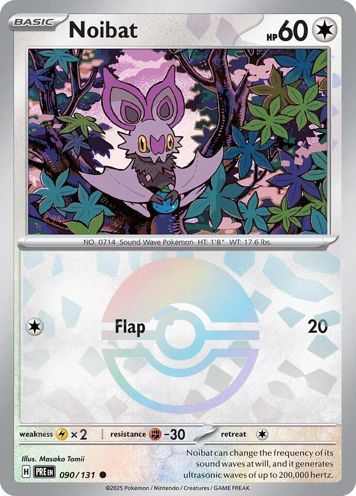 Image for Noibat (Poke Ball Pattern) (090/131) (SV: Prismatic Evolutions) - Pokemon