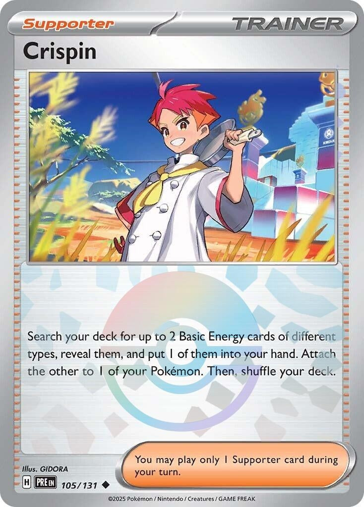 Image for Crispin - 105/131 (Poke Ball Pattern) (105/131) (SV: Prismatic Evolutions) - Pokemon