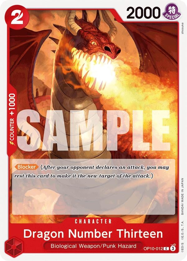 Image for Dragon Number Thirteen (OP10-012) (Royal Blood) - One Piece Card Game