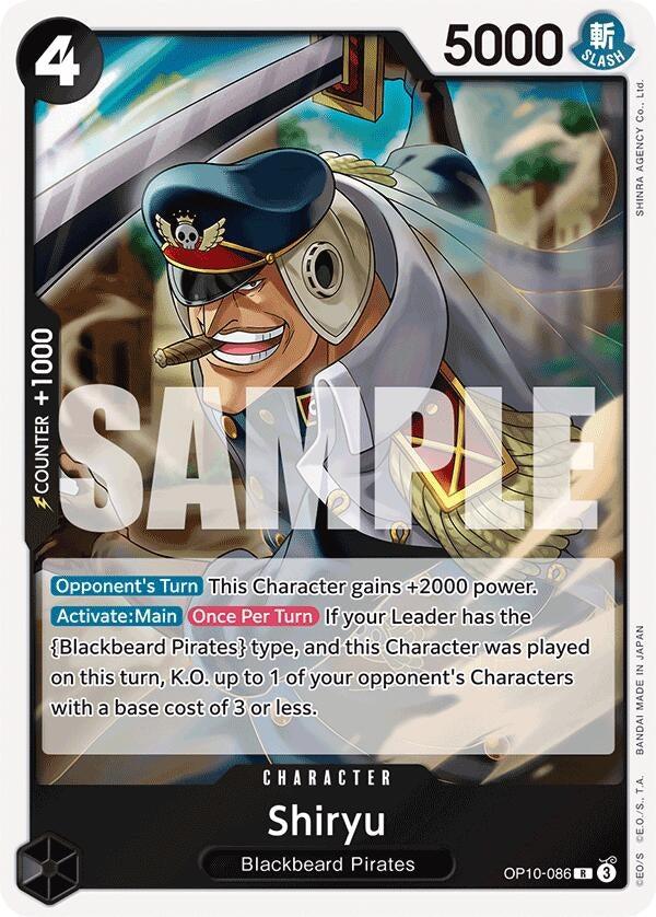 Image for Shiryu (OP10-086) (Royal Blood) - One Piece Card Game