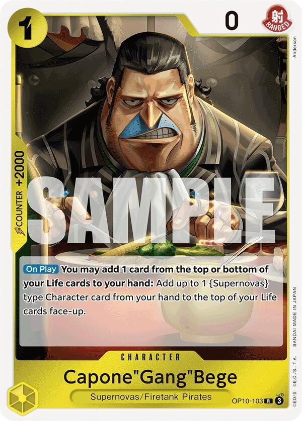 Image for Capone"Gang"Bege (OP10-103) (Royal Blood) - One Piece Card Game