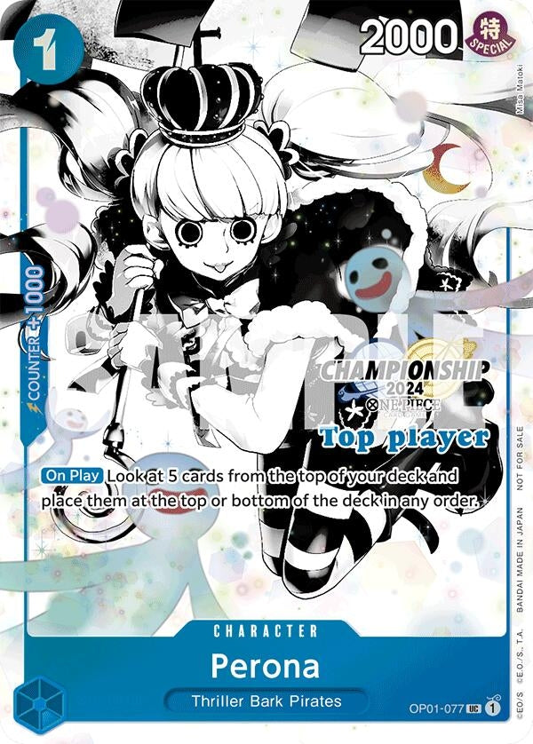 Image for Perona (Championship 2024 Top Player Pack Vol. 2) (OP01-077) (One Piece Promotion Cards) - One Piece Card Game