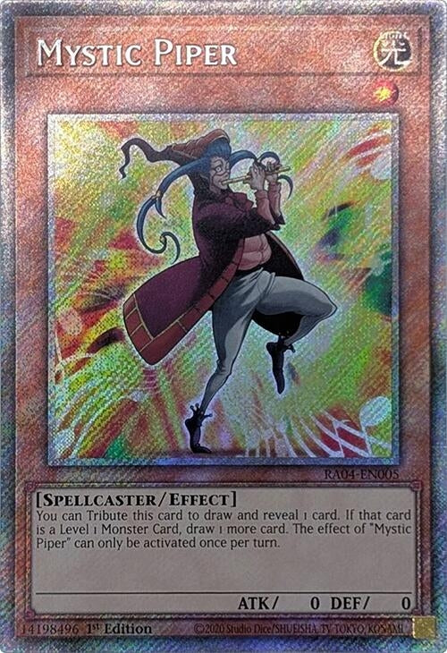 Image for Mystic Piper (Platinum Secret Rare) (RA04-EN005) (Quarter Century Stampede) (RA04) - YuGiOh