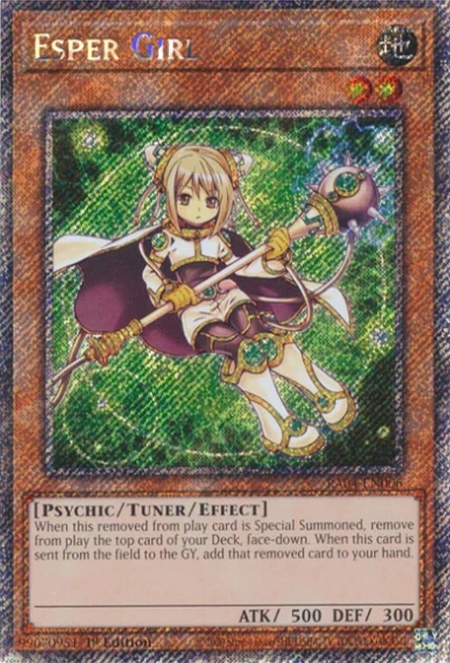 Image for Esper Girl (Platinum Secret Rare) (RA04-EN006) (Quarter Century Stampede) (RA04) - YuGiOh