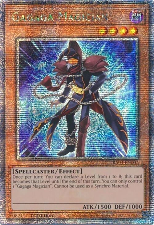 Image for Gagaga Magician (Quarter Century Secret Rare) (RA04-EN007) (Quarter Century Stampede) (RA04) - YuGiOh