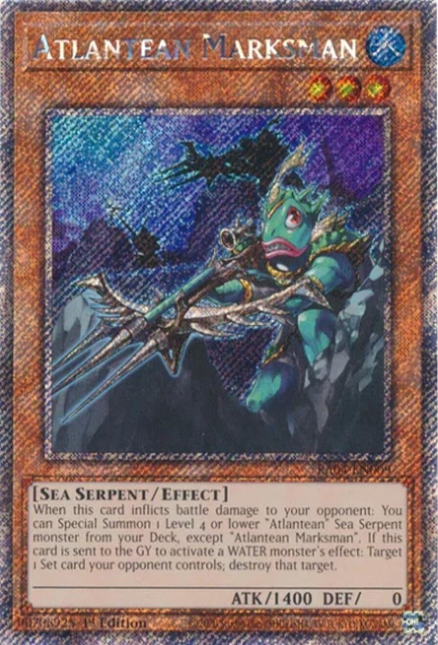 Image for Atlantean Marksman (Platinum Secret Rare) (RA04-EN009) (Quarter Century Stampede) (RA04) - YuGiOh