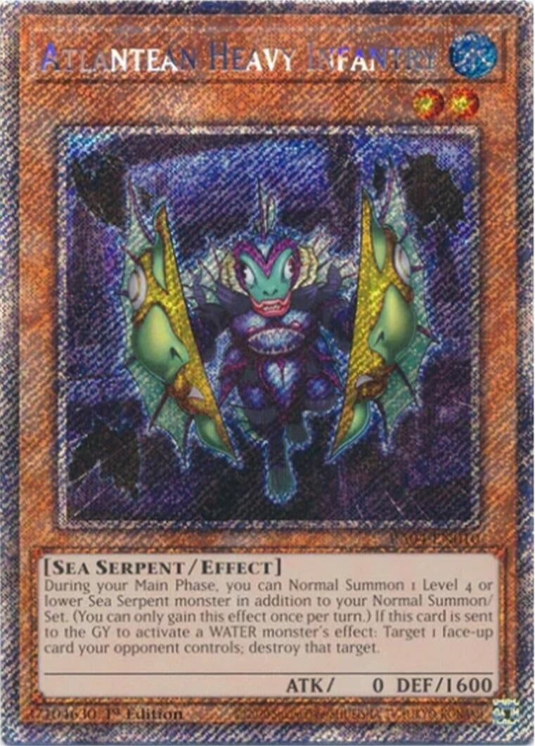 Image for Atlantean Heavy Infantry (Platinum Secret Rare) (RA04-EN010) (Quarter Century Stampede) (RA04) - YuGiOh