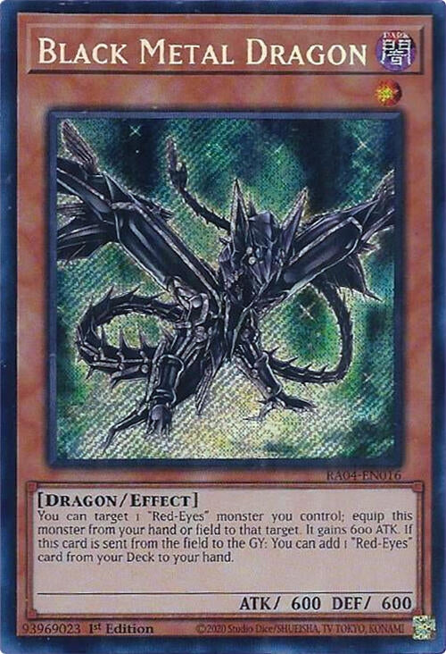 Image for Black Metal Dragon (Secret Rare) (RA04-EN016) (Quarter Century Stampede) (RA04) - YuGiOh