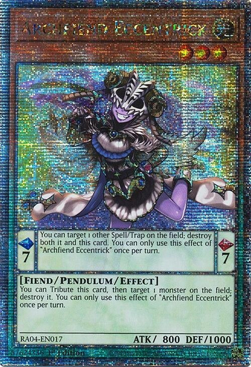 Image for Archfiend Eccentrick (Quarter Century Secret Rare) (RA04-EN017) (Quarter Century Stampede) (RA04) - YuGiOh