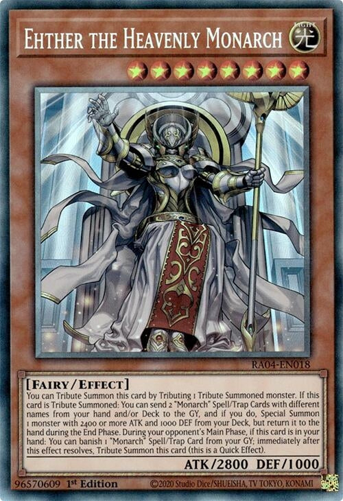 Image for Ehther the Heavenly Monarch (PCR) (RA04-EN018) (Quarter Century Stampede) (RA04) - YuGiOh