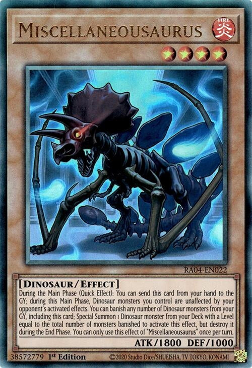 Image for Miscellaneousaurus (PUR) (RA04-EN022) (Quarter Century Stampede) (RA04) - YuGiOh