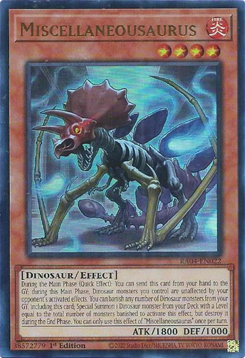 Image for Miscellaneousaurus (UR) (RA04-EN022) (Quarter Century Stampede) (RA04) - YuGiOh