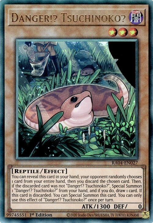 Image for Danger!? Tsuchinoko? (PUR) (RA04-EN027) (Quarter Century Stampede) (RA04) - YuGiOh