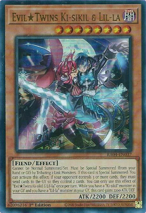 Image for Evil Twins Ki-sikil & Lil-la (UR) (RA04-EN037) (Quarter Century Stampede) (RA04) - YuGiOh