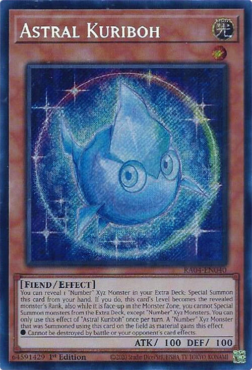 Image for Astral Kuriboh (Secret Rare) (RA04-EN040) (Quarter Century Stampede) (RA04) - YuGiOh