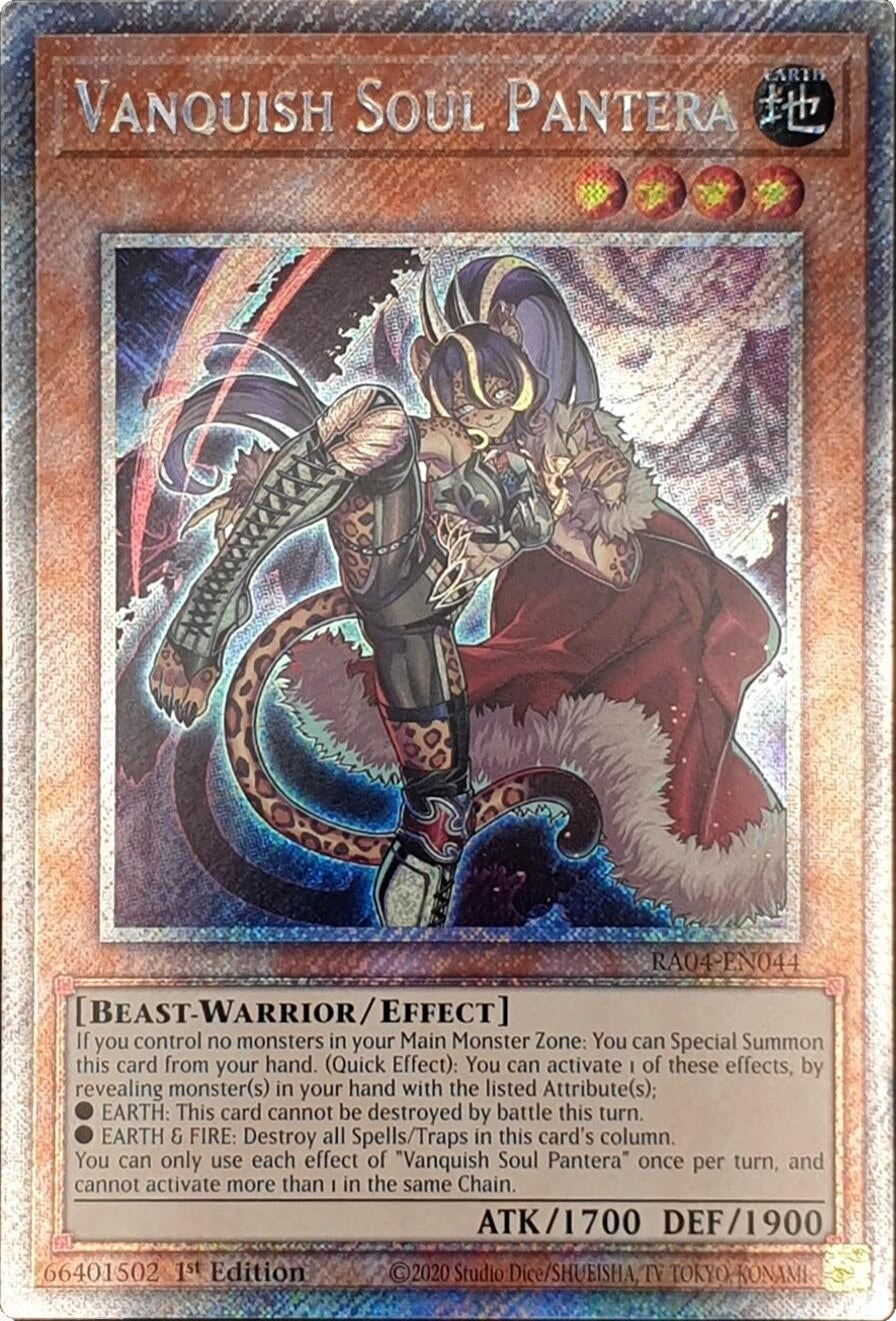 Image for Vanquish Soul Pantera (Platinum Secret Rare) (RA04-EN044) (Quarter Century Stampede) (RA04) - YuGiOh