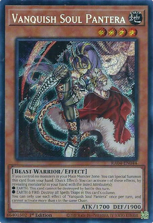 Image for Vanquish Soul Pantera (Secret Rare) (RA04-EN044) (Quarter Century Stampede) (RA04) - YuGiOh
