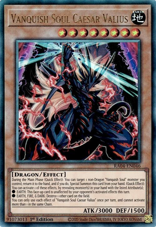 Image for Vanquish Soul Caesar Valius (PUR) (RA04-EN046) (Quarter Century Stampede) (RA04) - YuGiOh