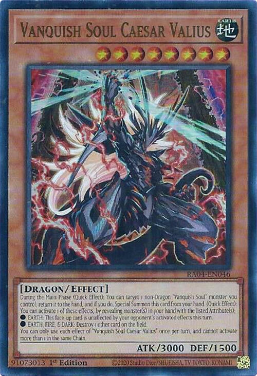 Image for Vanquish Soul Caesar Valius (UR) (RA04-EN046) (Quarter Century Stampede) (RA04) - YuGiOh
