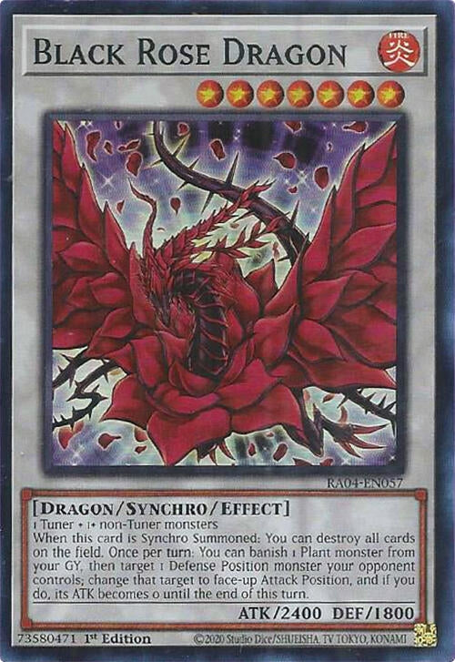 Image for Black Rose Dragon (RA04-EN057) (Quarter Century Stampede) (RA04) - YuGiOh