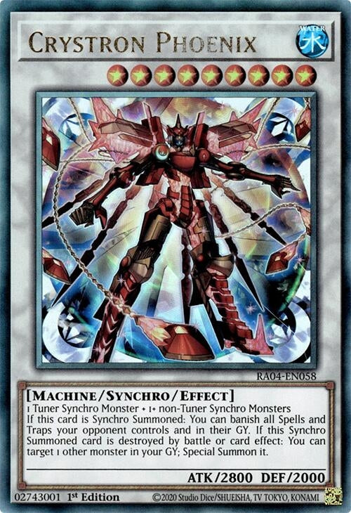 Image for Crystron Phoenix (PUR) (RA04-EN058) (Quarter Century Stampede) (RA04) - YuGiOh