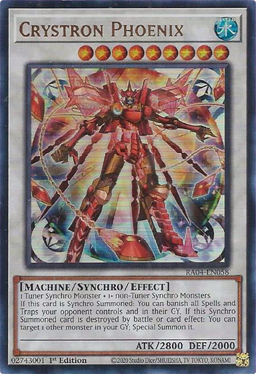 Image for Crystron Phoenix (UR) (RA04-EN058) (Quarter Century Stampede) (RA04) - YuGiOh