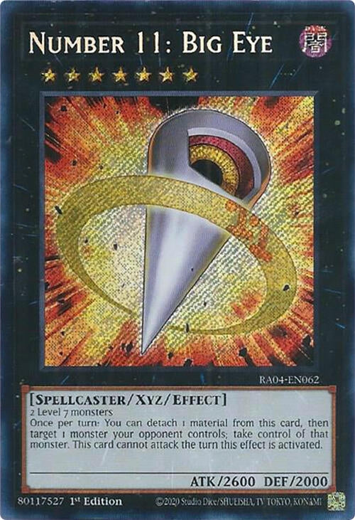 Image for Number 11: Big Eye (Secret Rare) (RA04-EN062) (Quarter Century Stampede) (RA04) - YuGiOh