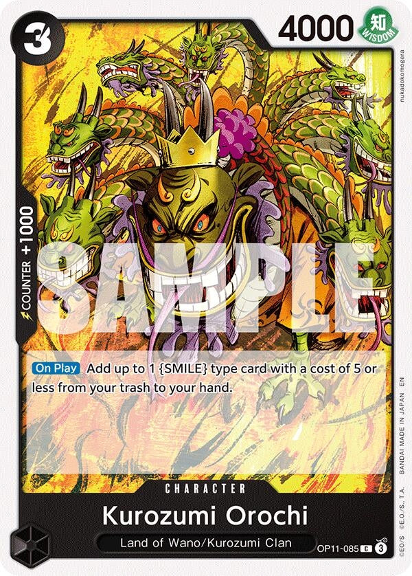 Image for Kurozumi Orochi (OP11-085) (A Fist of Divine Speed) - One Piece Card Game
