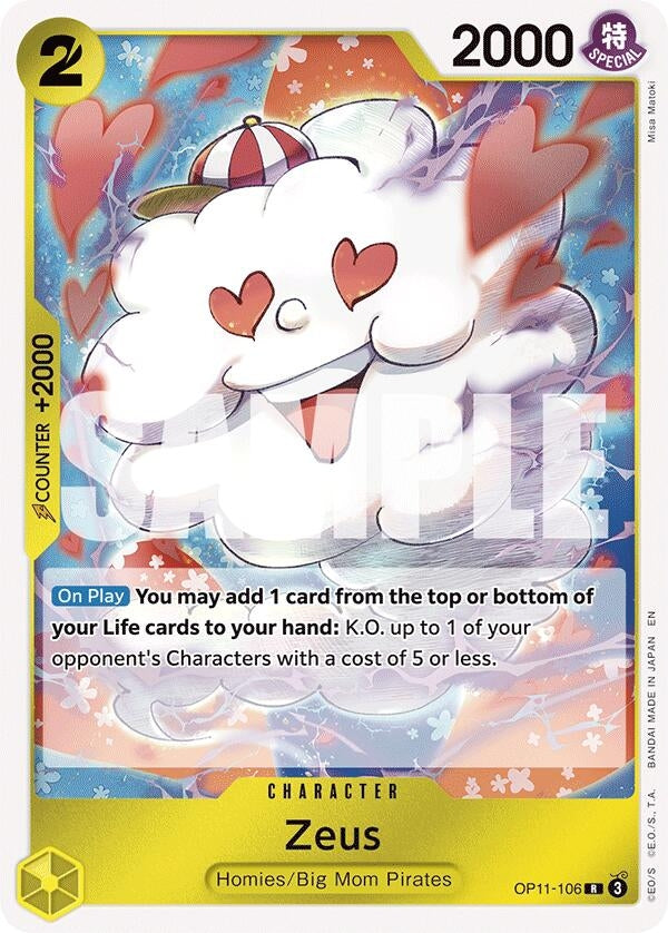 Image for Zeus (OP11-106) (A Fist of Divine Speed) - One Piece Card Game