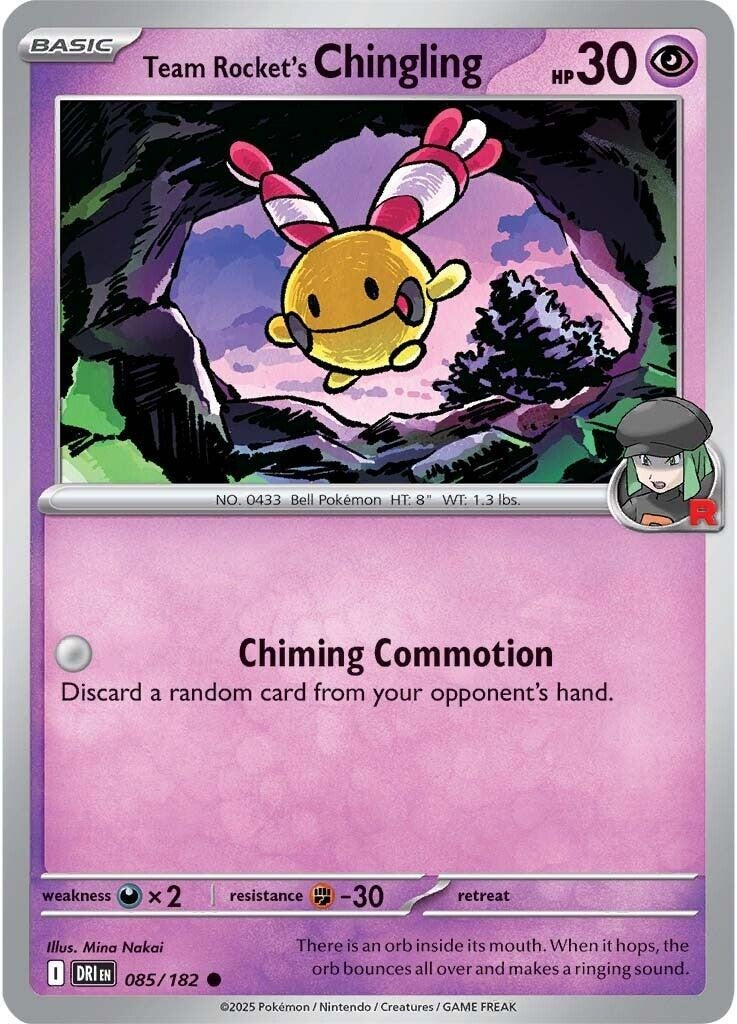 Image for Team Rocket's Chingling (085/182) (SV10: Destined Rivals) - Pokemon