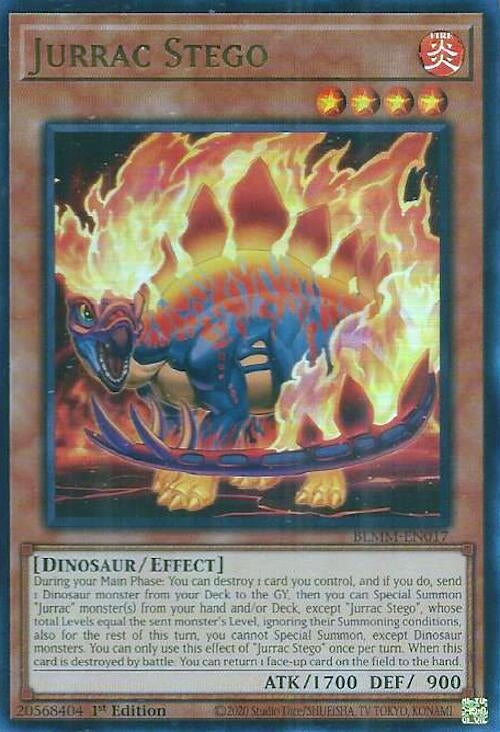 Image for Jurrac Stego (BLMM-EN017) (Battles of Legend: Monster Mayhem) (BLMM) - YuGiOh
