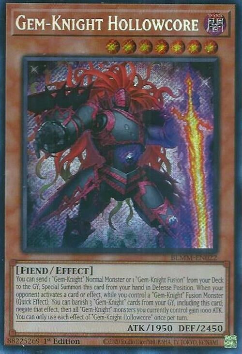 Image for Gem-Knight Hollowcore (BLMM-EN022) (Battles of Legend: Monster Mayhem) (BLMM) - YuGiOh