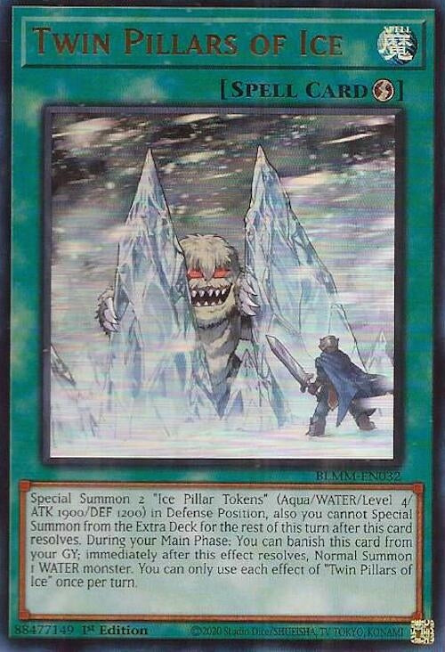 Image for Twin Pillars of Ice (BLMM-EN032) (Battles of Legend: Monster Mayhem) (BLMM) - YuGiOh
