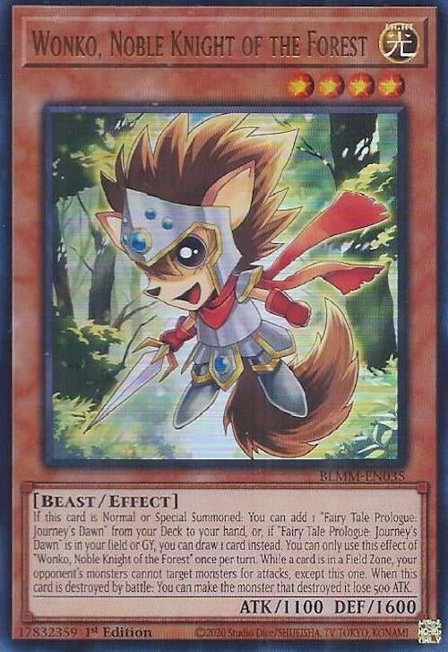 Image for Wonko, Noble Knight of the Forest (BLMM-EN035) (Battles of Legend: Monster Mayhem) (BLMM) - YuGiOh