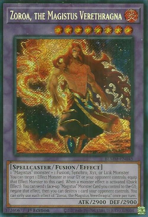 Image for Zoroa, the Magistus Verethragna (BLMM-EN045) (Battles of Legend: Monster Mayhem) (BLMM) - YuGiOh