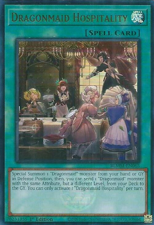 Image for Dragonmaid Hospitality (BLMM-EN065) (Battles of Legend: Monster Mayhem) (BLMM) - YuGiOh
