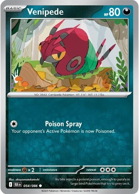 Venipede (054/086) (SV: Black Bolt)