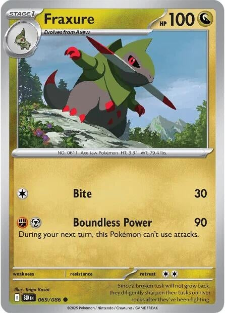 Fraxure (069/086) (SV: Black Bolt)