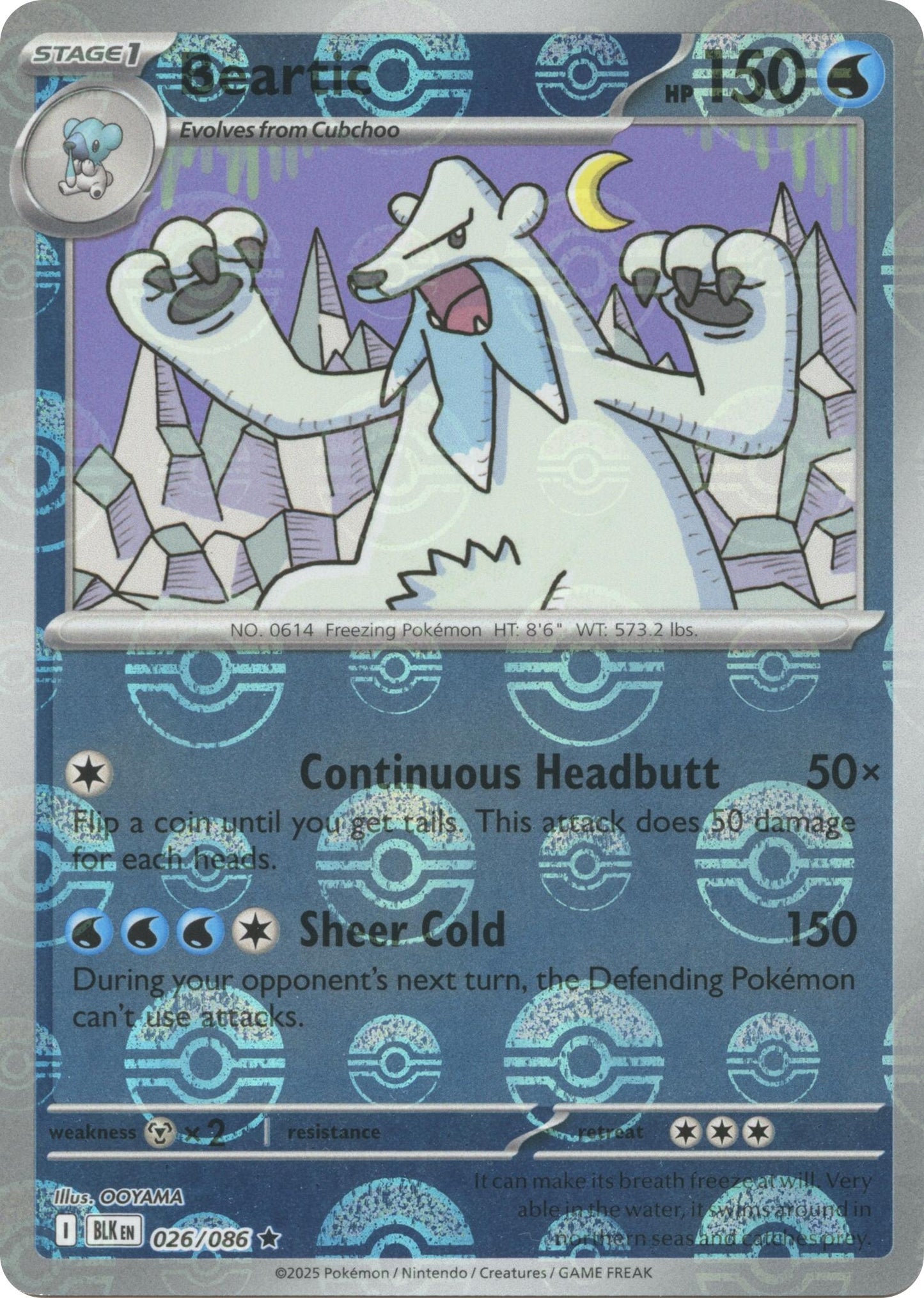 Beartic (Poke Ball Pattern) (026/086) (SV: Black Bolt)