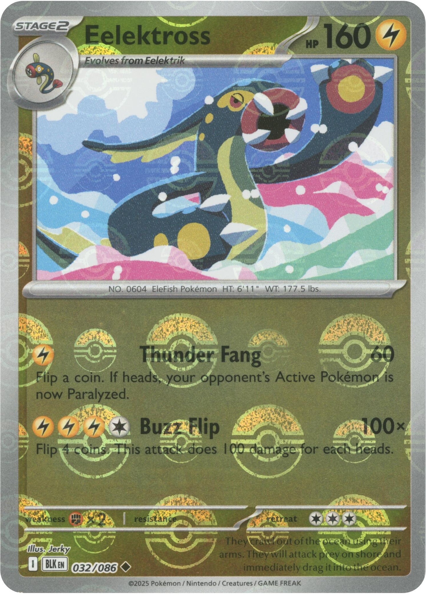 Eelektross (Poke Ball Pattern) (032/086) (SV: Black Bolt)